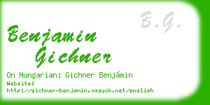 benjamin gichner business card